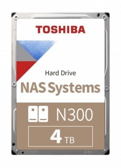 4TB TOSHIBA N300 7200RPM SATA3 NAS 256MB HDWG440UZSVA