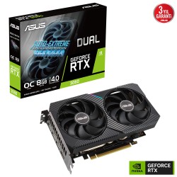 ASUS DUAL-RTX3060-O8G 8GB GDDR6 HDMI 3xDP RGB 128Bit