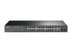 TP-LINK T1500-28PCT 24P 10/100 + 4PORT GIGABIT 24 PORT POE SWITCH (TL-SL2428P)